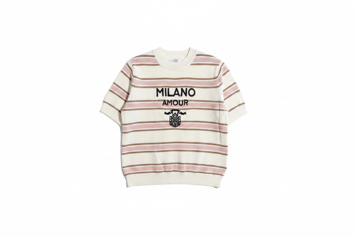 stilingas Dryžuotas megztinis Milano Amour