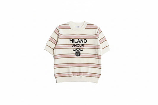 stilingas Dryžuotas megztinis Milano Amour